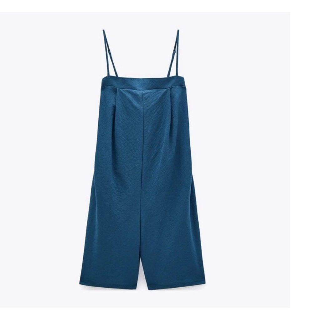 Zara Pleated Short Jumpsuit
